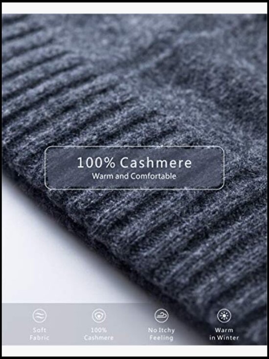 100% Pure Cashmere Winter Beanie Skullies Cap - Soft Warm Lightweight main image 6